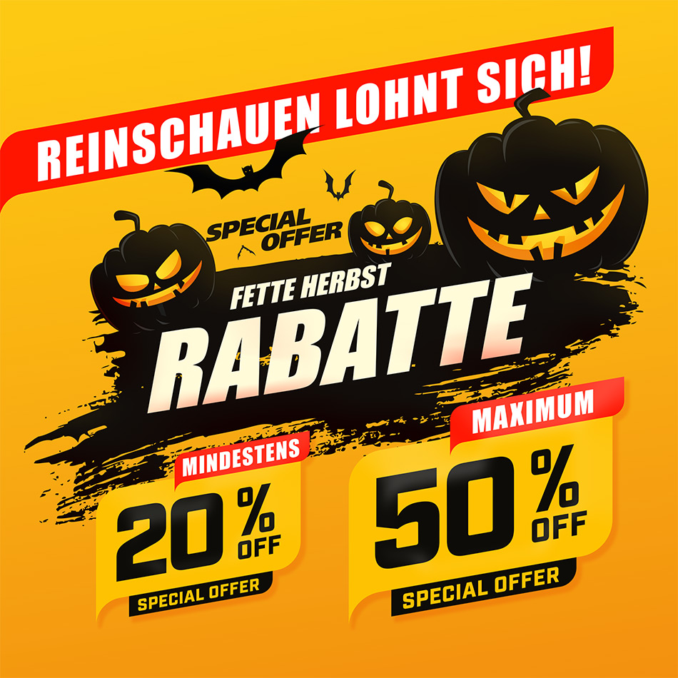 Rabatte-Halloween